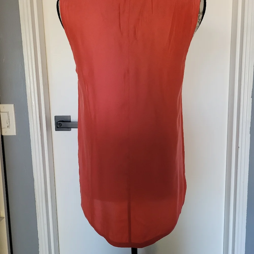 Kate Spade Saturday Salmon‎ Pink Silk Blend Sleveless Top Blouse Size M